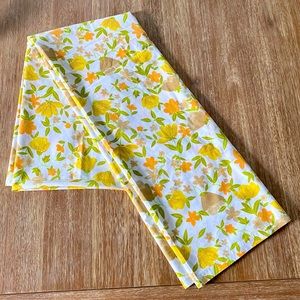 Vintage Woodland Floral Print Flat Twin Bed Sheet